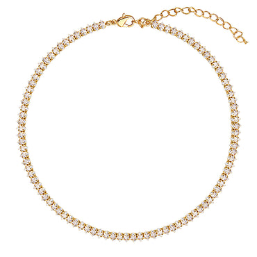 Gold Plated Cateye CZ Chain Necklace  AnChus