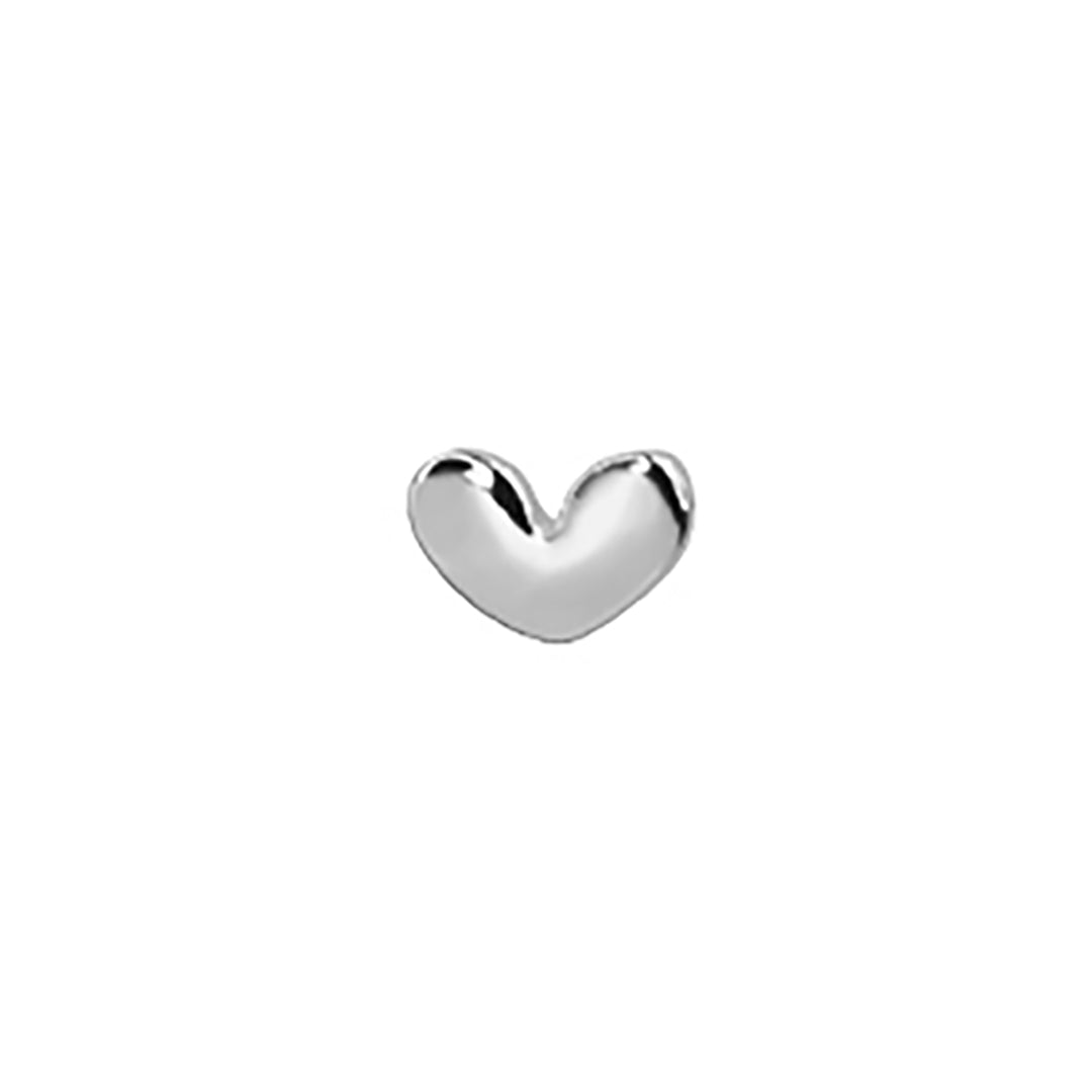 18K Gold / White Gold Plated 5mm Heart Stud Earrings