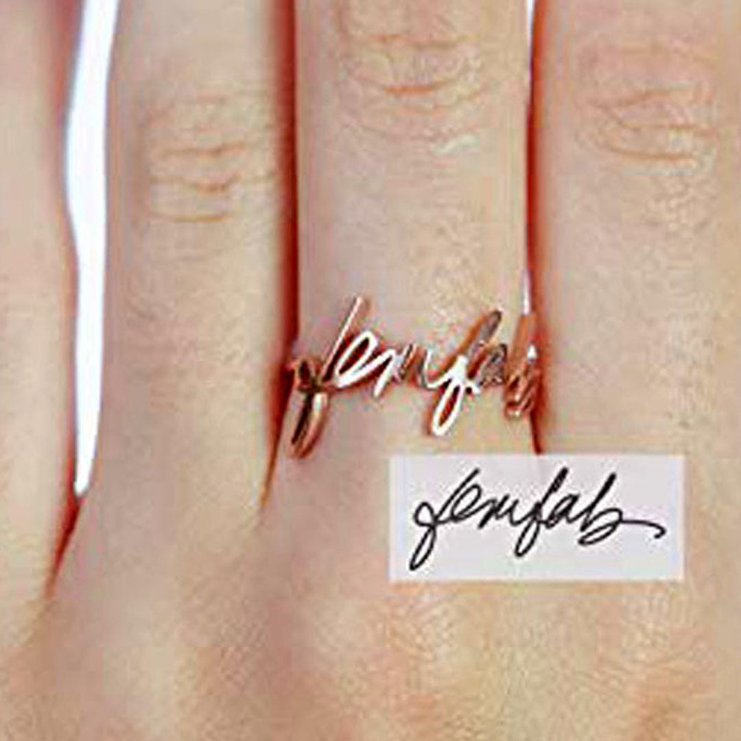 (Personalized) Handwriting Rings