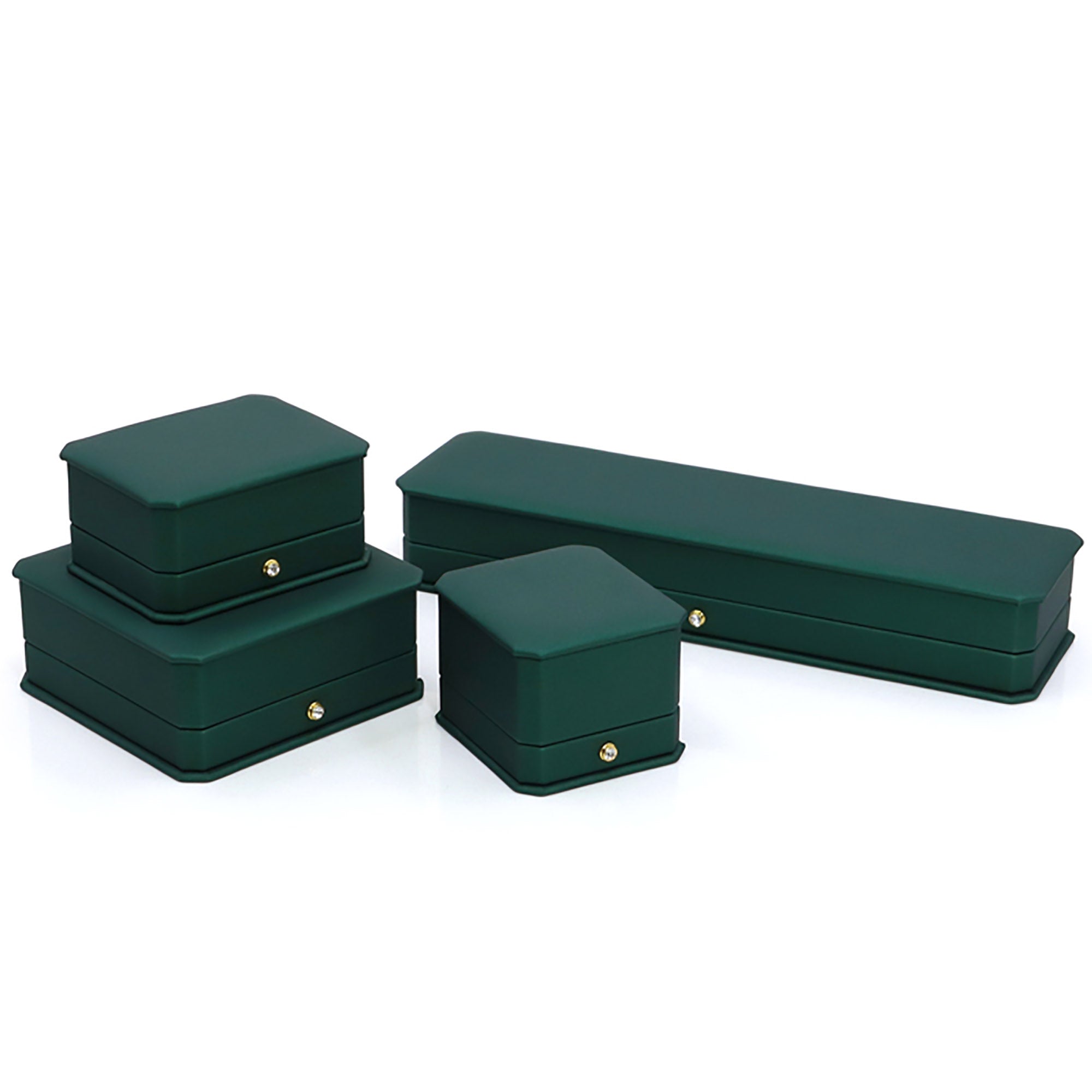 Green Single Ring Jewelry Box / Gift Box Vintage Gift Home Deco Decoration Design