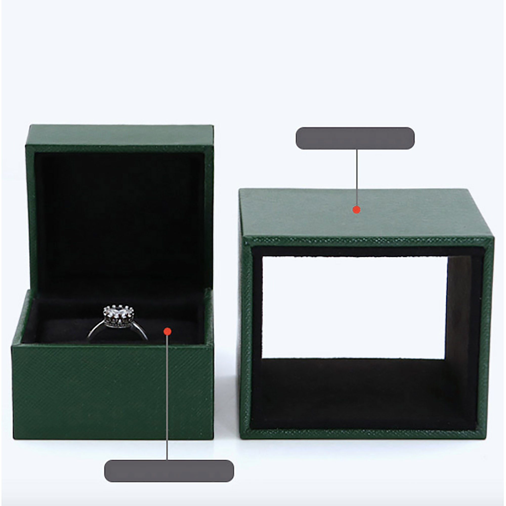 Green Jewelry Box / Gift Box Vintage Gift Home Deco Decoration Design