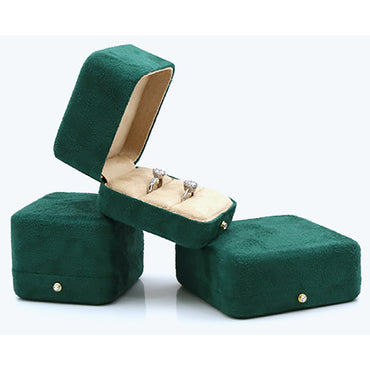 Green Velvet Jewelry Box / Gift Box Vintage Gift Home Deco Decoration Design