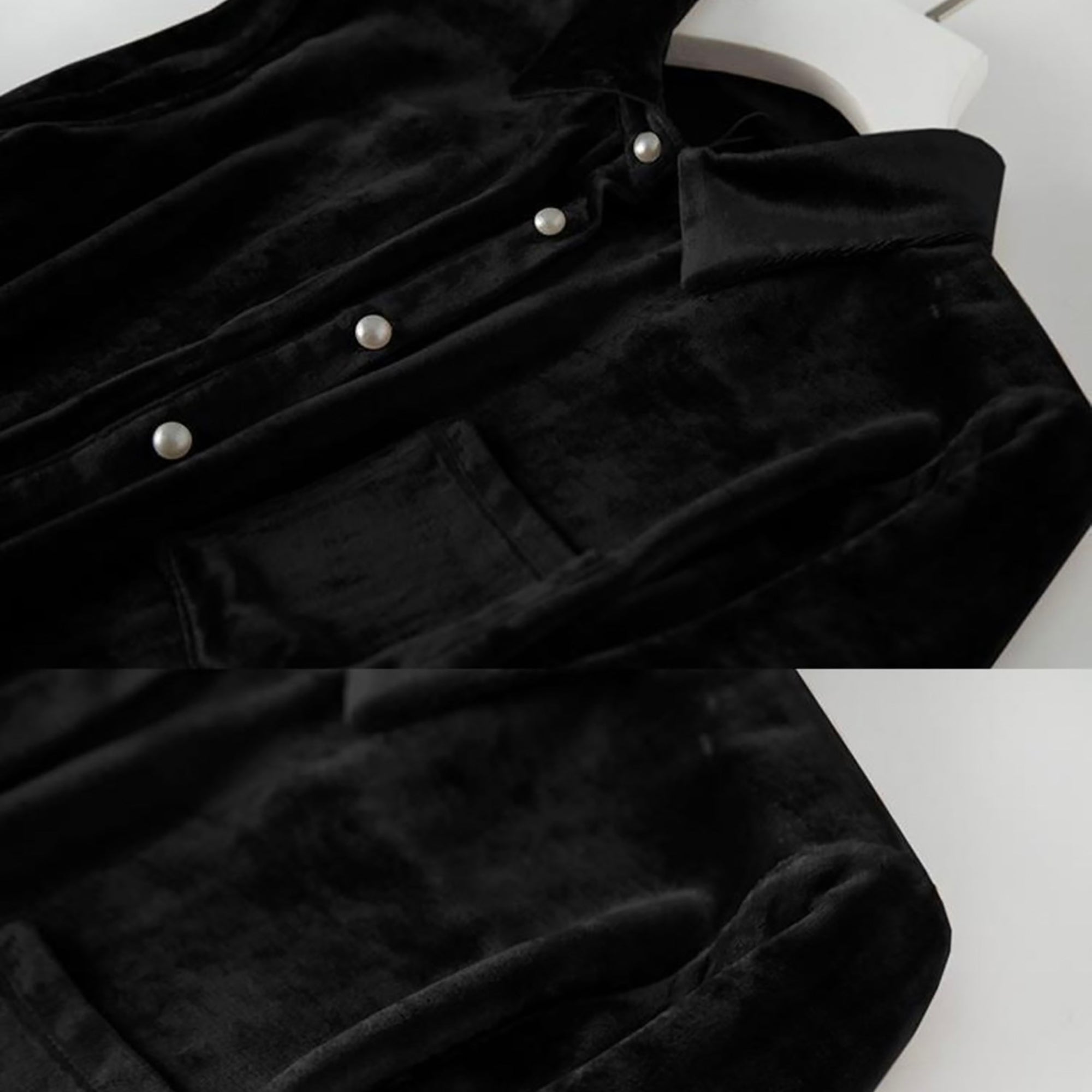 A/W Black Velvet Shirt