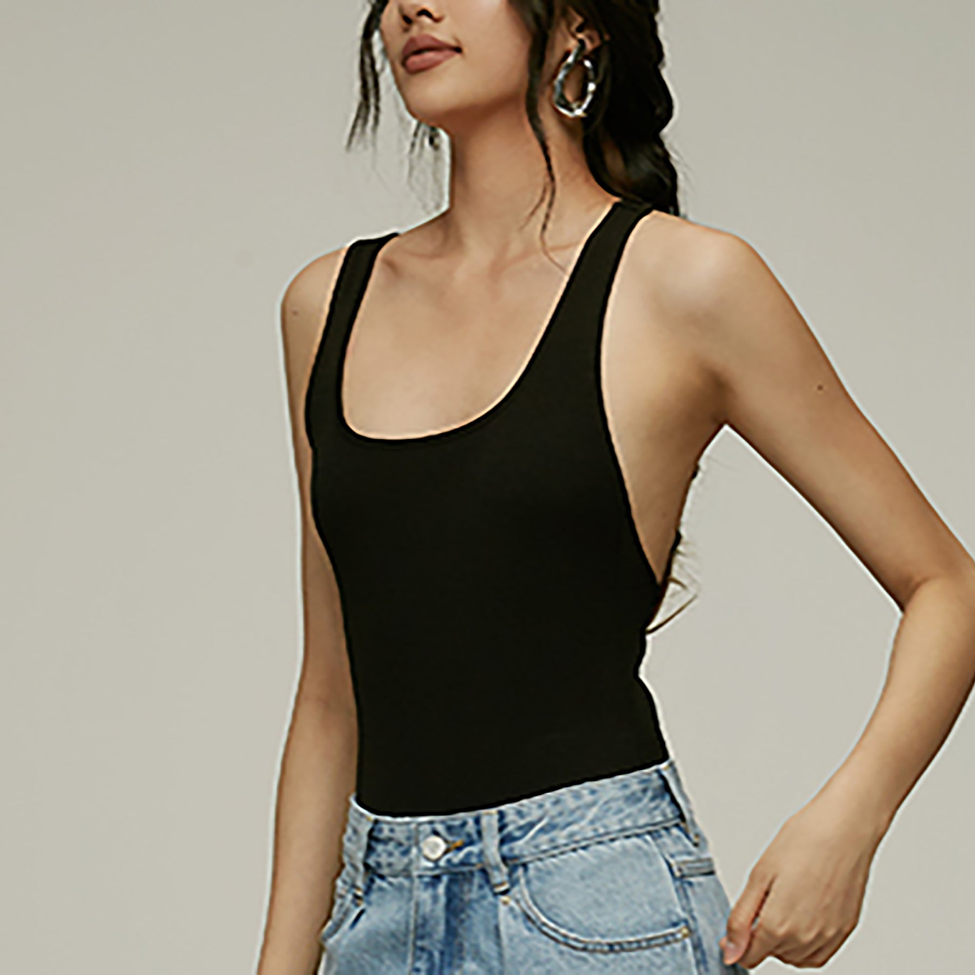 Suit Yourself U-Neck Tank Bodysuit