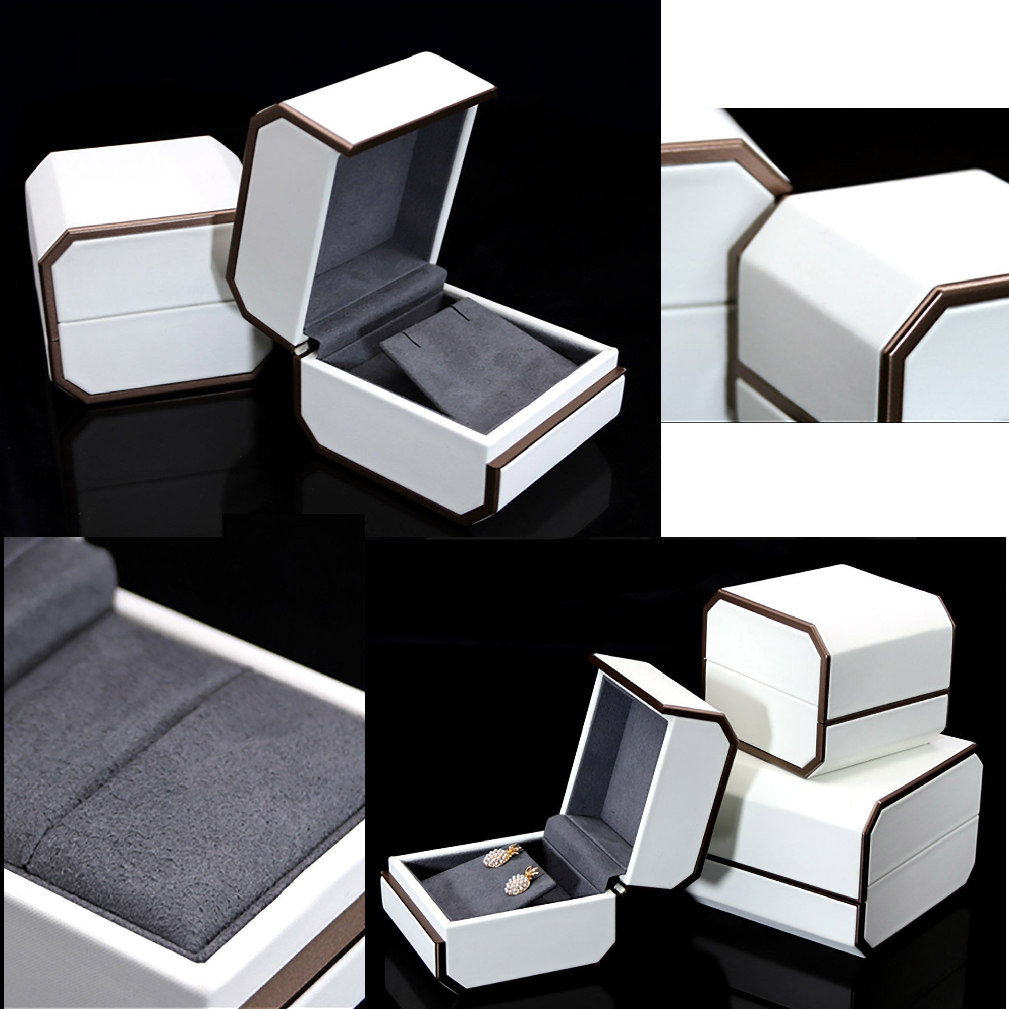 White Jewelry Box / Gift Box Vintage Gift Home Deco Decoration Design