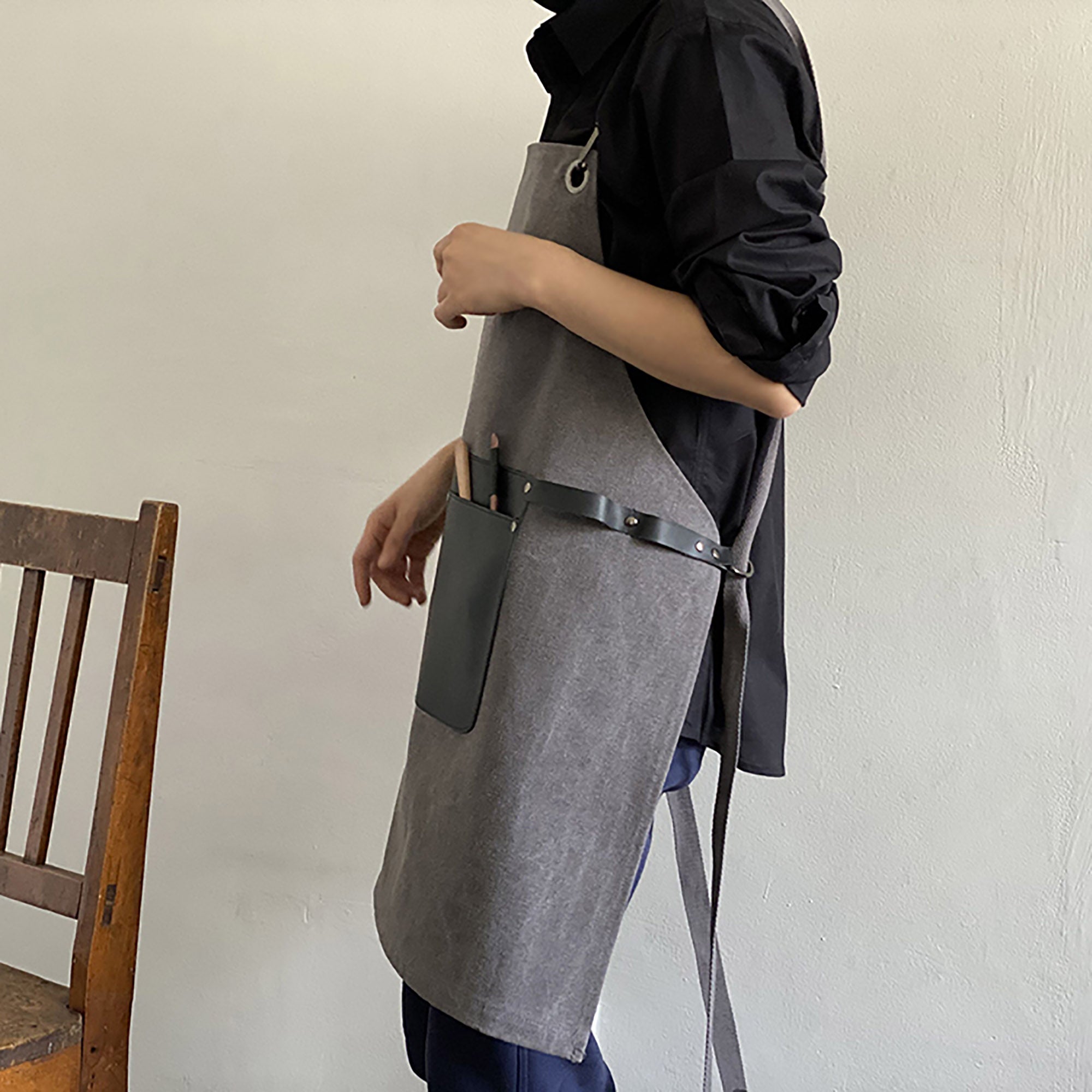 Unisex 2 Tone Uniform Apron