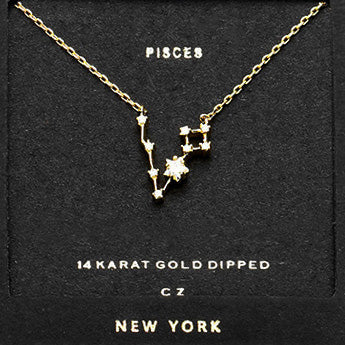 PISCES CZ Star Necklace