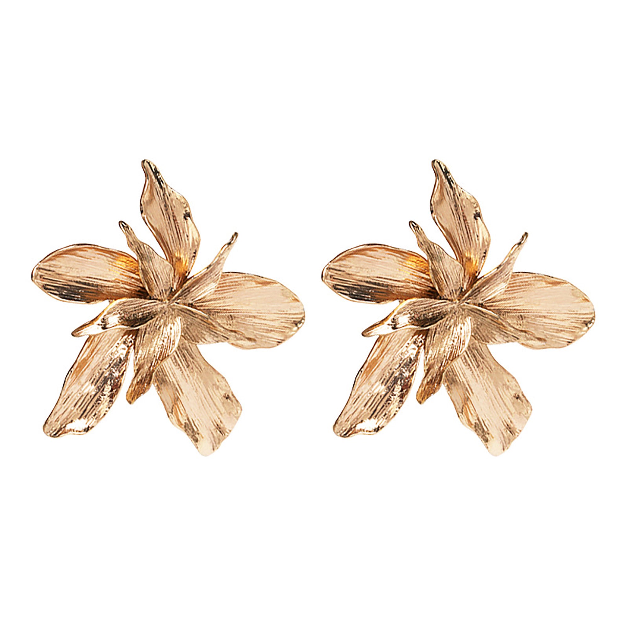 Chunky Flower Stud Earrings