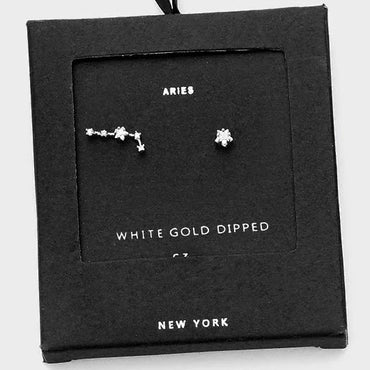 ARIES CZ Star Earrings