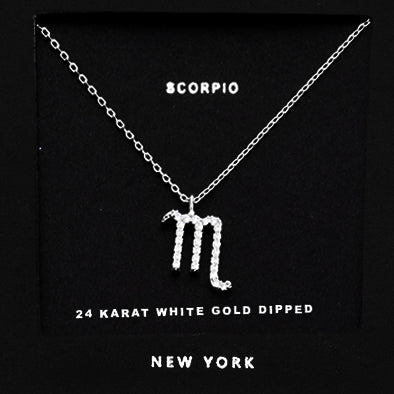 SCORPIO CZ Star Necklace