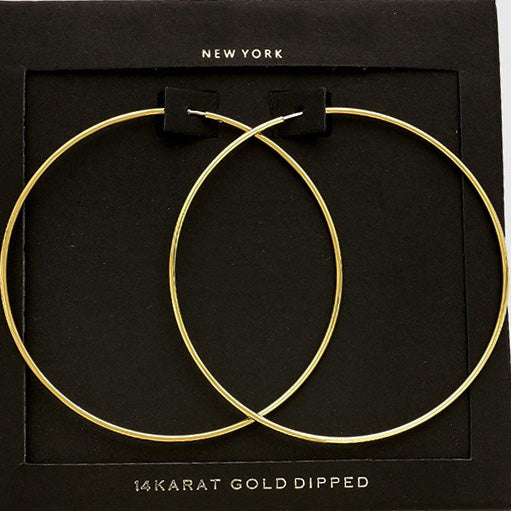 Minimal 2.25" Hoop Earrings