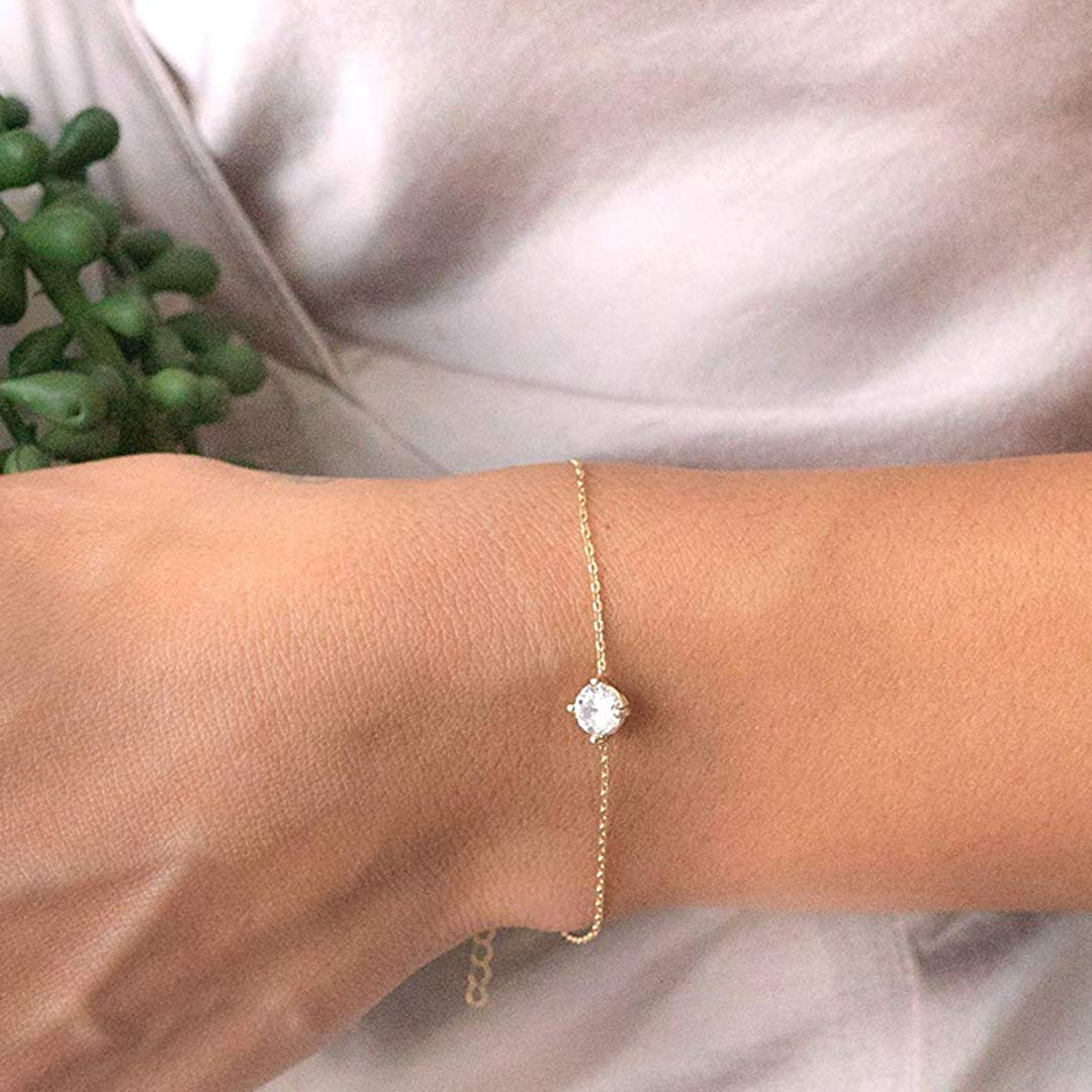 Simple Round CZ Bracelet