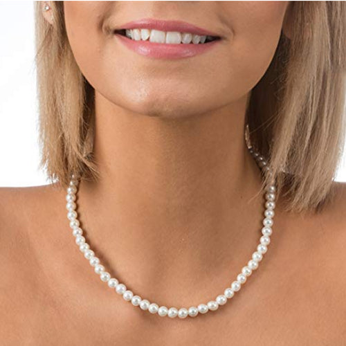 Vintage Pearl Chain Necklace (6mm / 8mm  / 10mm / 12mm)