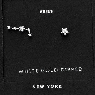 ARIES CZ Star Earrings