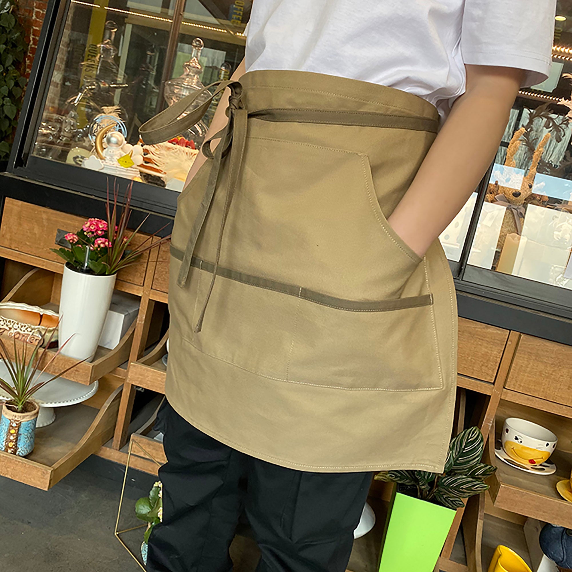 Unisex (6 Colors) Khaki Uniform Apron