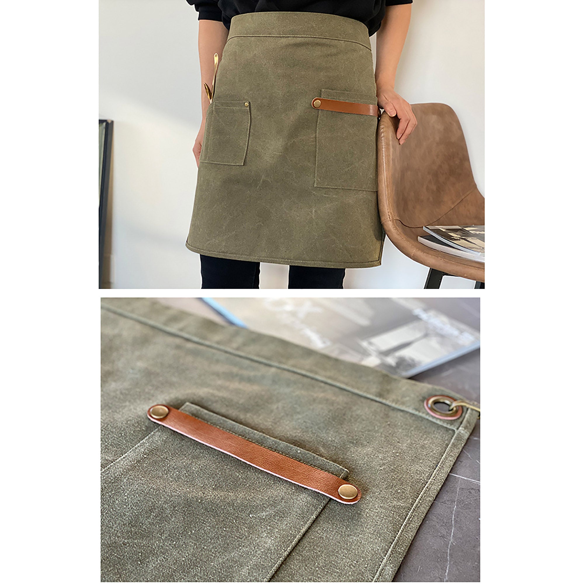 Unisex (6 Colors) Half Uniform Apron