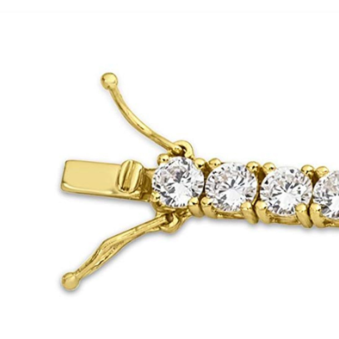 Round Cut CZ Link Bracelet