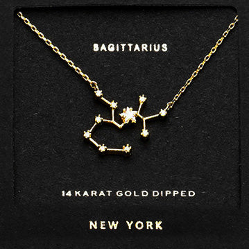 SAGITTARIUS CZ Star Necklace