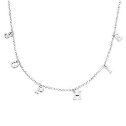 Personalized Initial Necklace - Sterling Silver