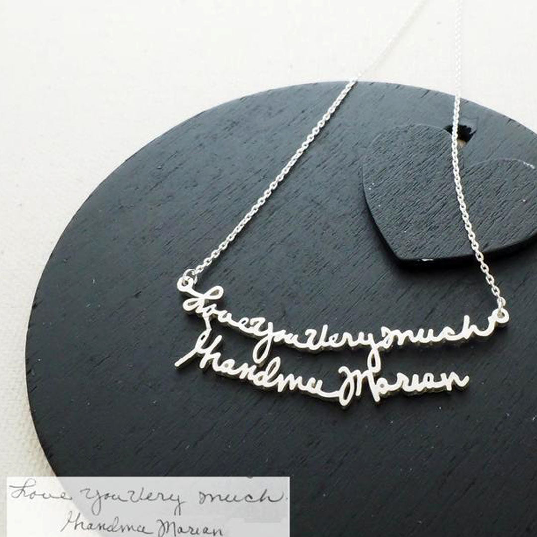 (Personalized) Handwriting Necklaces