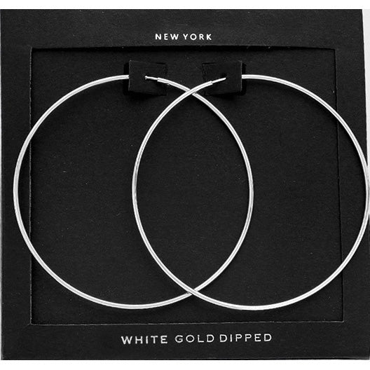 Minimal 2.25" Hoop Earrings