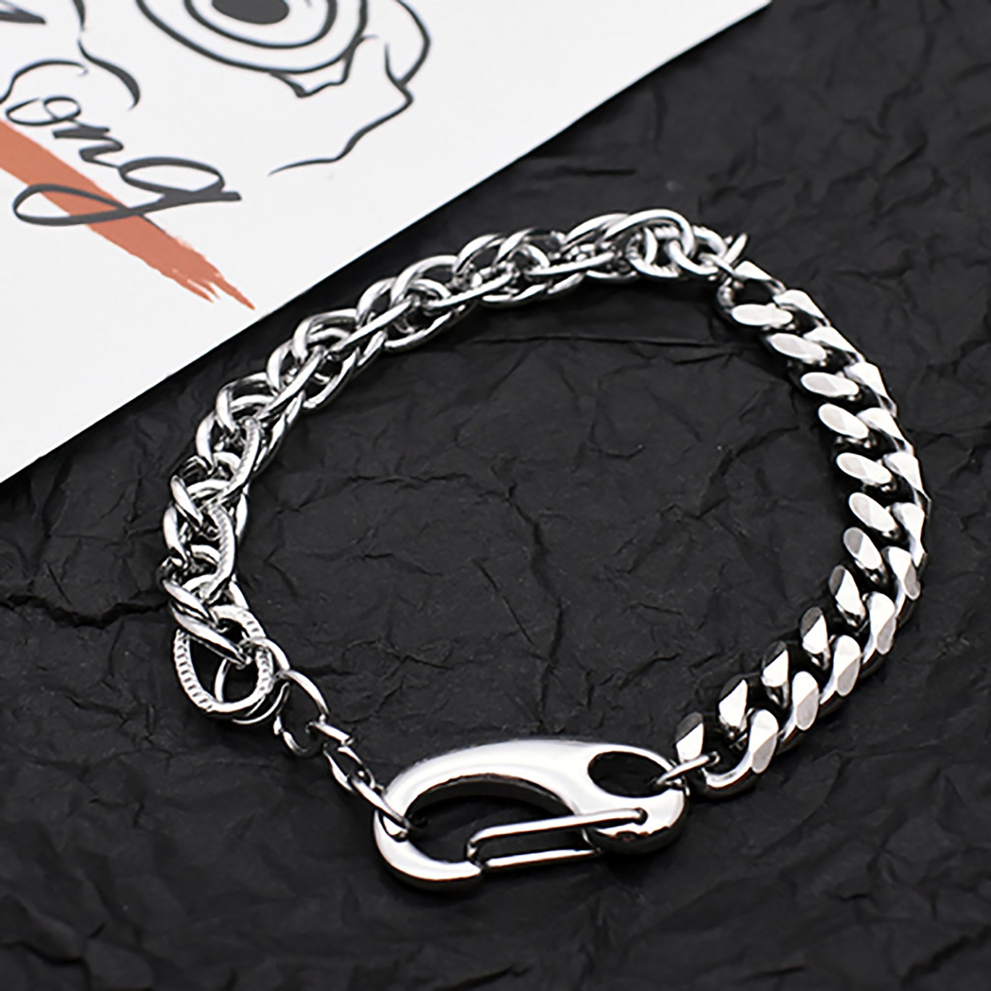 Stainless Steel 18cm Bracelet Valentine Day Gift KOL / Youtuber / Celebrity / Fashion Icon styling