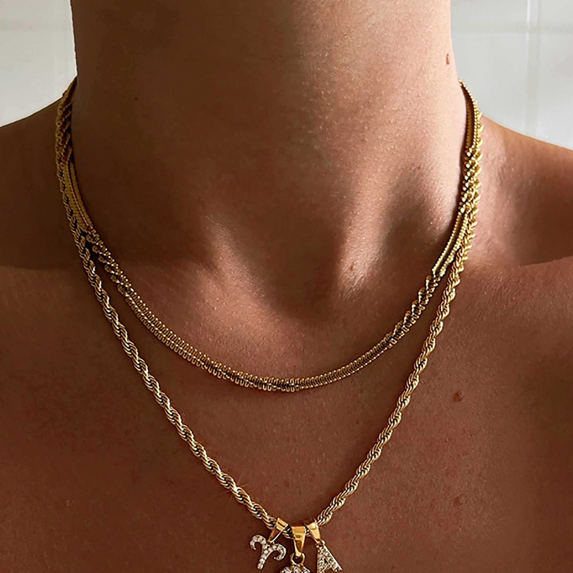 Gold Plated Stackable Necklace