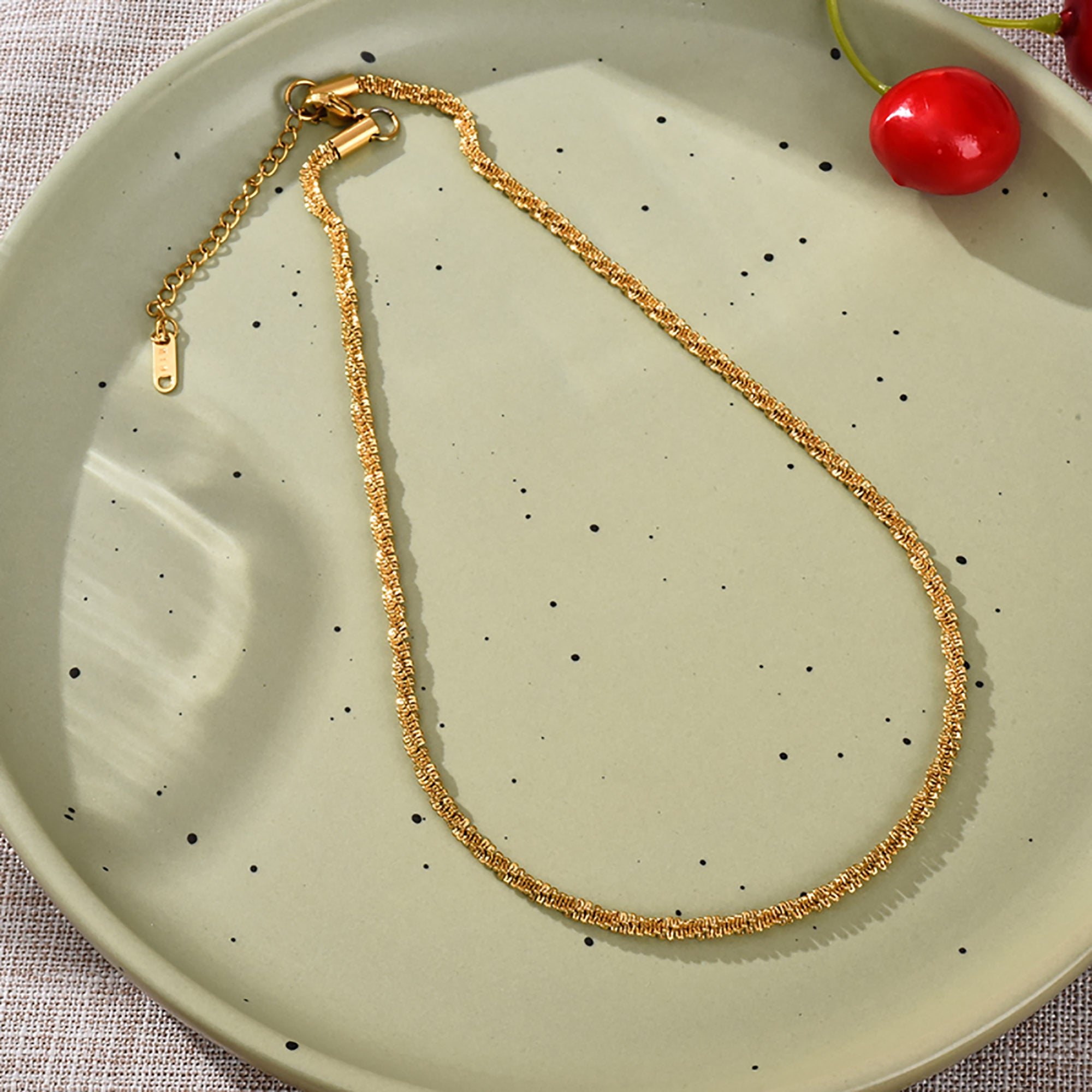 Gold Plated Stackable Necklace