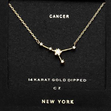 CANCER CZ Star Necklace