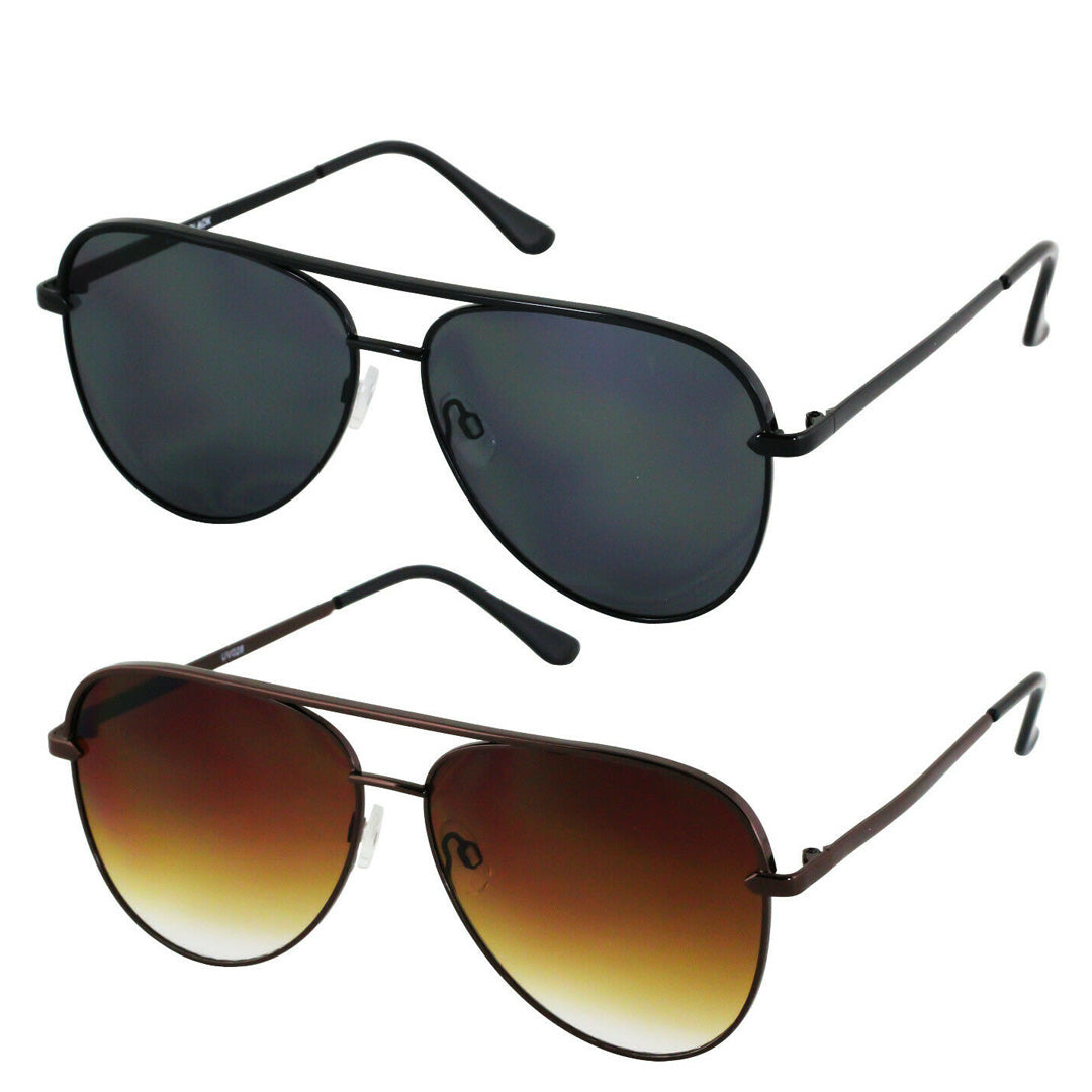 Oversized - 61mm Aviator OVERSIZED Women Sunglasses Aviator Flat Top Square