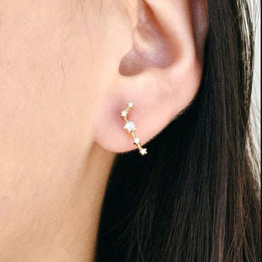 ARIES CZ Star Earrings