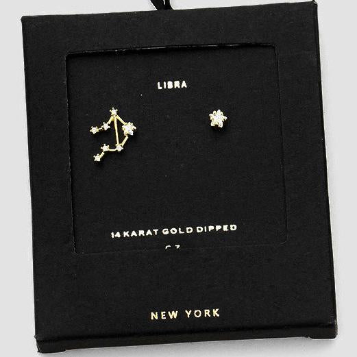 LEBRA CZ Star Earrings