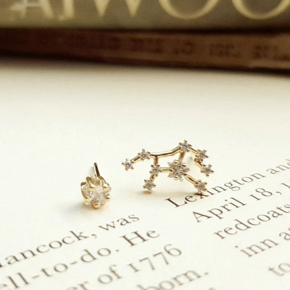 VIRGO CZ Star Earrings