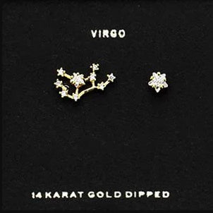 VIRGO CZ Star Earrings