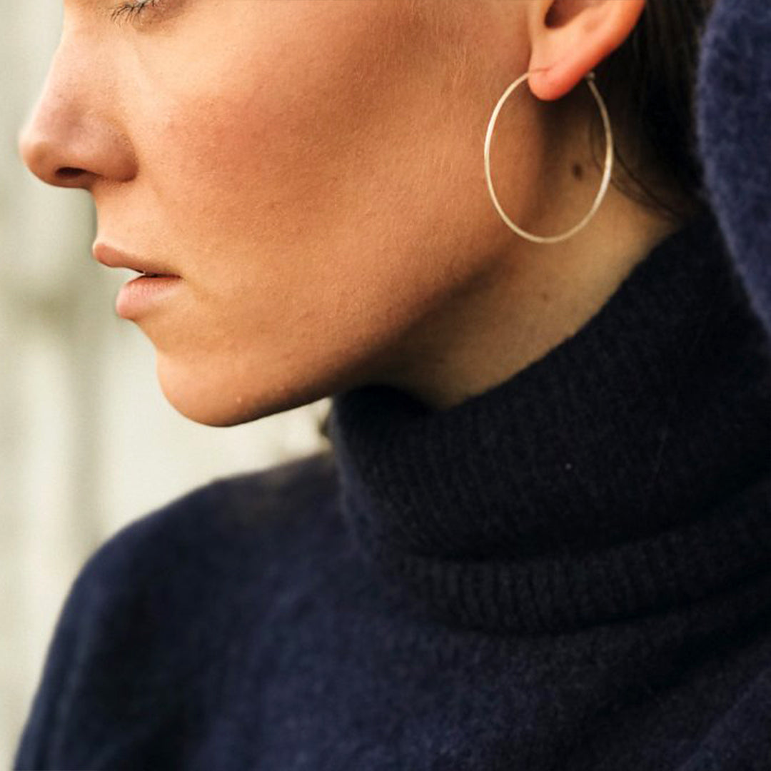 Minimal 2.25" Hoop Earrings