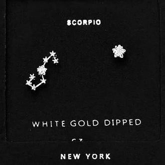 SCORPIO CZ Star Earrings