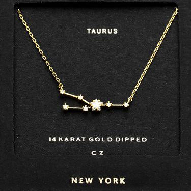 TAURUS CZ Star Necklace